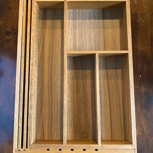 Crate and Barrel silverware tray